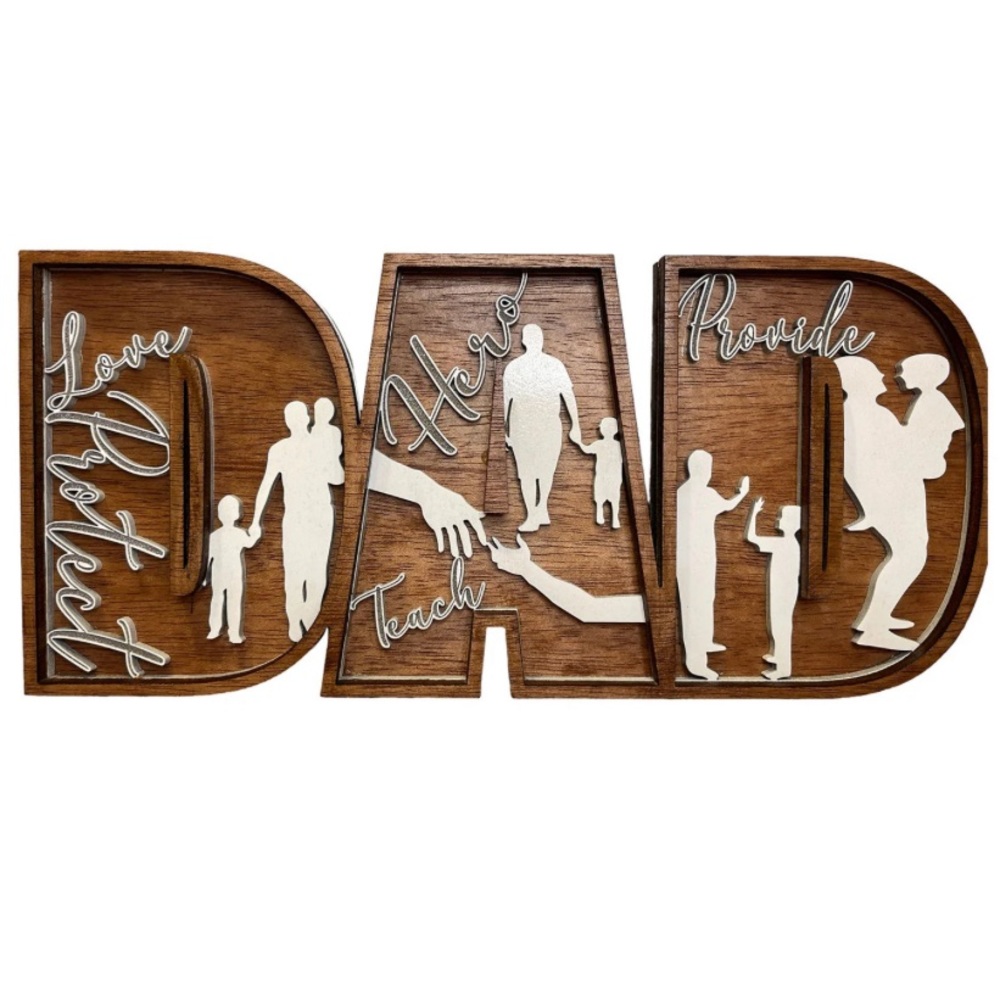 Dad Layered sign